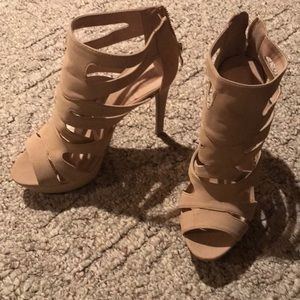 Nude super high heels